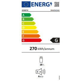 Minibar RH 429LDAG anthrazit 20 ltr | Absorberkühlung | Türanschlag rechts Produktbild 1 S