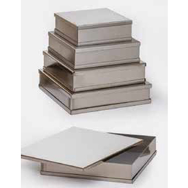 Eistortenform Edelstahl quadratisch 2420 ml L 220 mm B 220 mm H 50 mm Produktbild