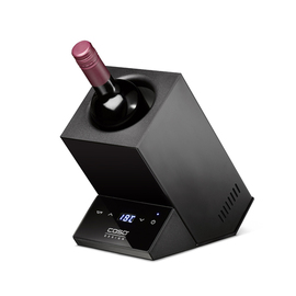 Weinkühler WineCase One Black elektrisch | Edelstahl schwarz Produktbild 1 L