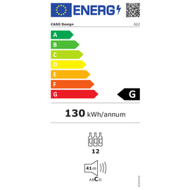 Weintemperierer WINE SAFE 12 Glastür | Kompressortechnik Produktbild 2 L