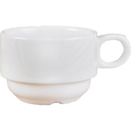 Obertasse 180 ml ARCADIA Porzellan weiß mit Relief Produktbild