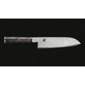 Santoku MIYABI 5000MCD 67 gerade Klinge japanische Form glatter Schliff | holzfarben | Klingenlänge 18 cm Produktbild