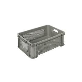 Mehrzweckstapelbehälter SERIE 5439  • grau  • perforiert  | 36 ltr | 545 mm  x 390 mm  H 200 mm Produktbild