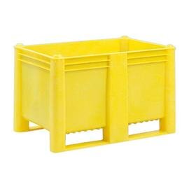 Großvolumen-Palettenboxen  • gelb  | 500 ltr | 1200 mm  x 1000 mm  H 740 mm Produktbild