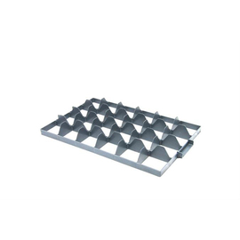Euronorm Facheinteilung 4X6 Fächer, oben - Ø 86 mm, grau Produktbild