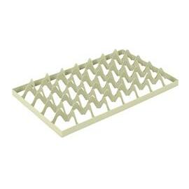 Facheinteilung, Euronorm, 40 Fächer -  Ø 68 mm (unten), Stapelbehälter, grau, Polyethylen Produktbild