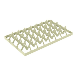 Facheinteilung, Euronorm, 40 Fächer -  Ø 68 mm (oben), Stapelbehälter, grau, Polyethylen Produktbild