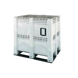 Supervolumenbox 1400 ltr HDPE grau Ausführung geschlossen Produktbild