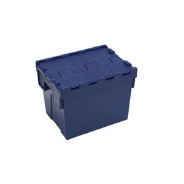 Deckelkiste 25 ltr PP blau mit Deckel Produktbild