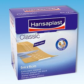Wundpflaster Hansaplast® CLASSIC Kunststoff hautfarben  L 5000 mm  B 60 mm Produktbild