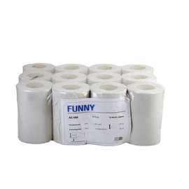 Handtuchrolle FUNNY MINI Recyclingpapier 1-lagig weißlich Produktbild