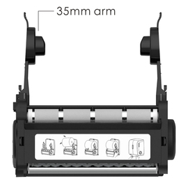 Handtuchrollenspender SEMYTOP schwarz | manuell Produktbild 1 S