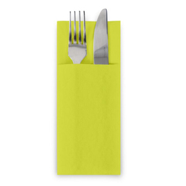 Airlaid-Bestecktasche kiwigrün 1/8 Buchfalz 320 mm x 400 mm | 1250 Stück Produktbild