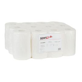 Handtuchrolle SEMYTOP Zellstoff 2-lagig hochweiß Produktbild