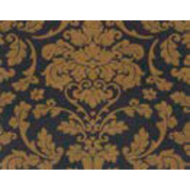Airlaid-Motivserviette DAUPHINE schwarz | gold Falz 1/4 400 mm x 400 mm | 800 Stück Produktbild 1 S