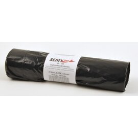 Zugband-Kehrichtsäcke LDPE, 570 x 600 mm, Typ 80, ca. 35 Ltr., schwarz, umweltfreundlich, 20 Rollen á 20 Stück Produktbild