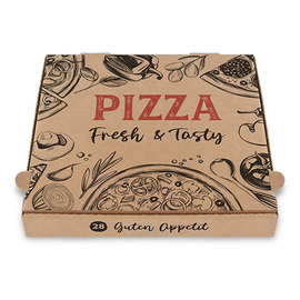 Pizzakartons braun | 240 mm x 240 mm H 40 mm Produktbild 1 S