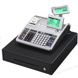 Registrierkasse Casio SE-S400SB-SR-FIS schwarz silberfarben  L 330 mm Produktbild