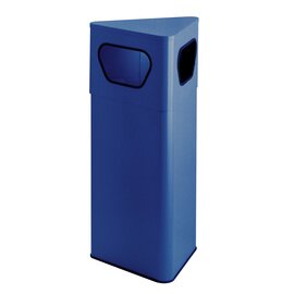 Papierkorb 50 ltr Metall blau 2 Einwurföffnungen feuerfest  L 410 mm  B 360 mm  H 875 mm Produktbild