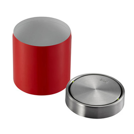 Tischabfallbehälter 1,5 ltr mit Schwingdeckel Fandy Edelstahl rot Ø 121 mm Produktbild 1 S