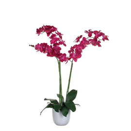 Kunstblume Nachtfalter-Orchidee lila mit Übertopf H 1000 mm Produktbild