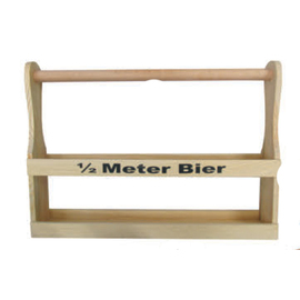 Biertragerl "1/2 METER BIER" Holz für 7 Flaschen | 520 mm x 90 mm Produktbild