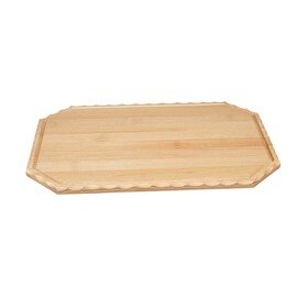 Holzbelegplatte GOURMET  • hell mit Saftrille | 670 mm  x 460 mm  H 20 mm Produktbild