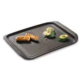 Grillplatte Aluminium gerillt | glatt 300 mm x 225 mm Produktbild