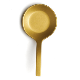 Probierlöffel | Fingerfoodlöffel rund | Edelstahl | goldfarben  | 86 mm Produktbild