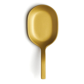 Probierlöffel | Fingerfoodlöffel oval | Edelstahl | goldfarben  | 101 mm Produktbild
