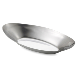 Snackschale Edelstahl oval | 150 mm x 72 mm H 20 mm 270 ml Produktbild