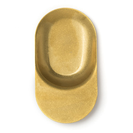 Probierlöffel | Fingerfoodlöffel LES ESSENCES Edelstahl goldfarben L 82 mm Produktbild