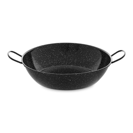Paellapfanne Stahl emailliert | schwarz | tief  Ø 280 mm Produktbild