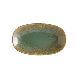 Platte SNELL SAGE Gourmet oval Porzellan 150 mm x 90 mm Produktbild