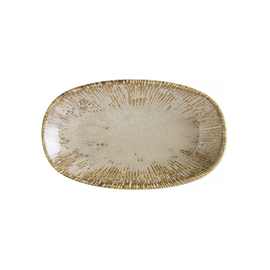Platte SNELL SAND Gourmet oval Porzellan 150 mm x 90 mm Produktbild