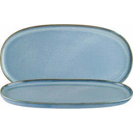 Platte oval 340 mm x 175 mm SKY Hygge Porzellan blau Produktbild