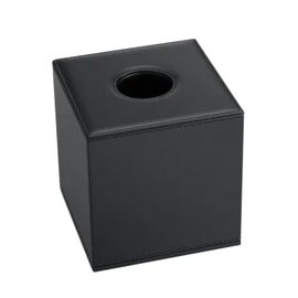 Kosmetiktuchbox SHAPE quadratisch Kunstleder schwarz Produktbild 1 S