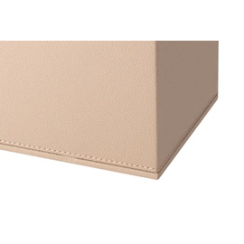 Kosmetiktuchbox SHAPE quadratisch Kunstleder beige Produktbild 1 S