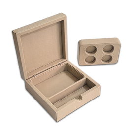 Kaffeekapselbox STORE Kunstleder beige Produktbild 1 S