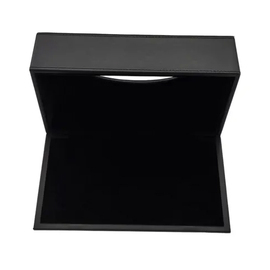 Kosmetiktuchbox SWEEP rechteckig Kunstleder schwarz Produktbild 2 S