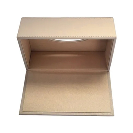 Kosmetiktuchbox SWEEP rechteckig Kunstleder beige Produktbild 2 S