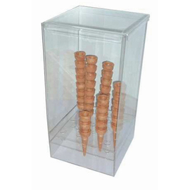 Eiswaffelbehälter passend für 130 - 200 Eiswaffeln Plexiglas 300 mm x 300 mm H 600 mm Produktbild