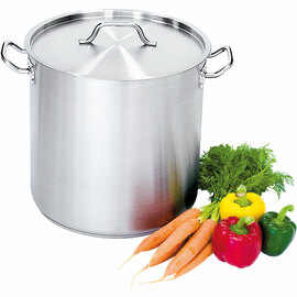 Suppentopf hohe Form, mit Deckel, Ø 320 mm Höhe 320 mm, 25,7 Liter Produktbild