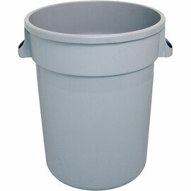 Abfallcontainer rund, grau, 120 Liter Produktbild