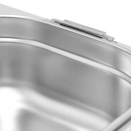 Gastronormbehälter Serie Basic, GN 1/2, 200 mm Tiefe, mit Fallgriffen Produktbild 2 S