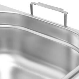 Gastronormbehälter Serie Basic, GN 1/2, 200 mm Tiefe, mit Fallgriffen Produktbild 3 S