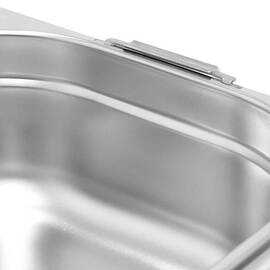 Gastronormbehälter Serie Basic, GN 1/6, 200 mm Tiefe, mit Fallgriffen Produktbild 2 S