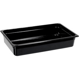 Gastronormbehälter, Serie STANDARD, Polycarbonat, schwarz, GN 1/1 (100 mm) Produktbild
