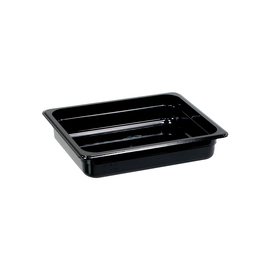 Gastronormbehälter, Serie STANDARD, Polycarbonat, schwarz, GN 1/2 (65 mm) Produktbild
