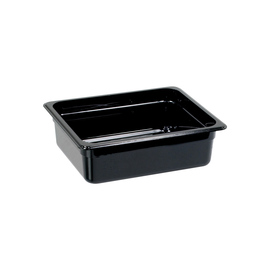 Gastronormbehälter, Serie STANDARD, Polycarbonat, schwarz, GN 1/2 (100 mm) Produktbild